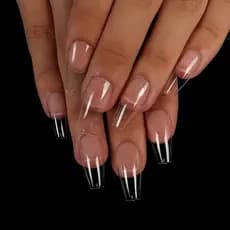 Unha Postiça Realista 100 Unidades para Manicure Alongamento
