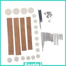 [Brkesoto1] Clarinete Peças De Reparo Aessories Srews Pads Set for Wind Instrument Parts c