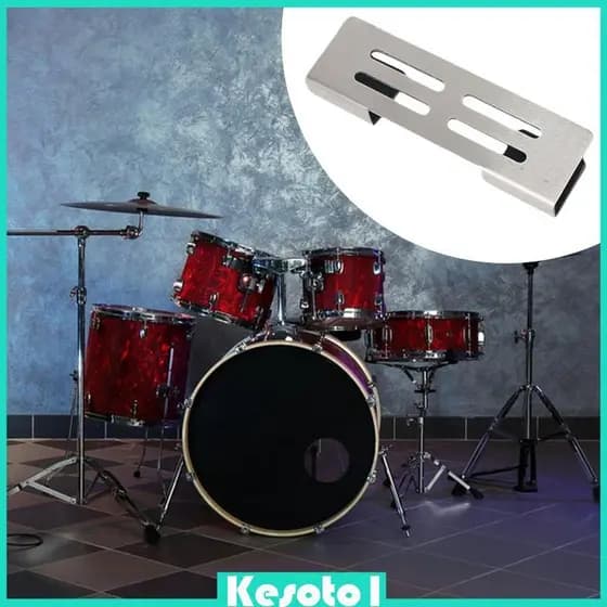 [Brkesoto1] Protetor De Aro De Tambor De Aço Inoxidável Leve Clipe De Proteção De Borda Baixo Para Acessórios De Kit De