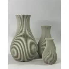 ✨ Kit de Vasos Decorativos Canelados  Transforme qualquer ambiente com este elegante conjunto de vasos decorativos