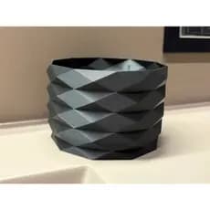 Vaso para Plantas Geométrico | Cachepot Decorativo | Impressão 3D | Decoração Moderna