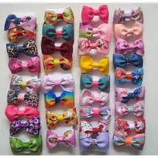 kit 15 Laços gravatinha Estampas sortidas bebê a pronta entrega