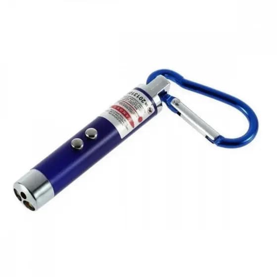 Caneta Laser 3 Em 1 Mini Lanterna Chaveiro Altomex AL-1280