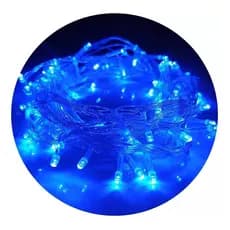Pisca-Pisca Led 127v Azul com Fio Transparente 9m