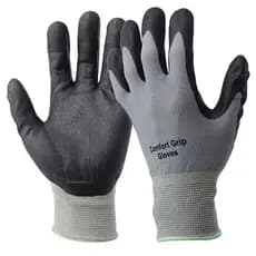 [hml1] 3M 1 Par Luva De Aderência Confortável Luvas De Proteção De Borracha Nitrílica Resistência Ao Corte Trabalho Stre