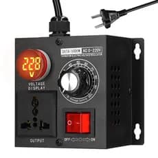 [hml1] AC220V 5000W Regulador De Tensão Contínua Controlador Monofásico Variável Portátil Ajustador De Luz De Velocidade