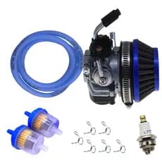 [hml1] Carburador De Corrida 2 Tempos 49cc 50cc 66cc 80cc 100cc Com Filtro De Ar Para Motor A Gás Motorizado Moto Bicicl
