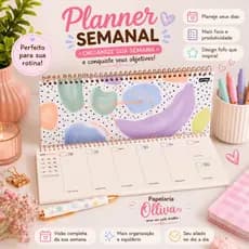 Jandaia Agenda Esp Semanal 30x11 Besties Forever Hello Kitty e Flores