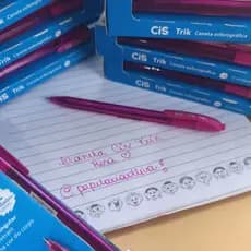 Caneta Esferográfica Retrátil Trik Grip 1 mm, CIS, Rosa, Caixa c/12 unidaes