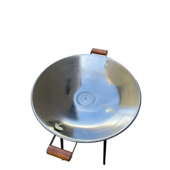 Tacho Disco Arado 55cm Em Inox Perfeito Para Porções Almoço Churrascos Camping