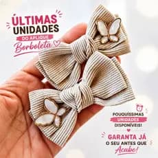 Laço de Cabelo Infantil Menina/ Par no Bico de pato /Aplique Luxo /Fita de veludo / Acessório cabelo