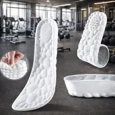 1 a 4 Pares Palmilha Tênis 4D Nuvem Conforto Ortopédica Absorção Impacto Antiderrapante Esportiva Caminhada Corrida
