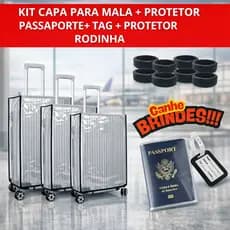 1 a 3 Capa Mala Viagem Transparente PVC Protetor Mala Rodinha Protetora Impermeável Anti Risco