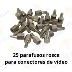Parafuso porca rosca para conectores de vídeo