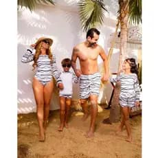 Peças Família Moda Praia Shorts Tactel Alta Qualidade