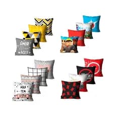 Kit Com 4 Capas de Almofadas Mdecore 45x45