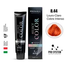 ProHall Permanente Coloração Louro Claro Cobre Intenso 8.44