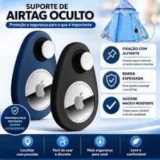Suporte de Airtag Oculto para Crianças Capa de Silicone Antiremoção com Alfinetes