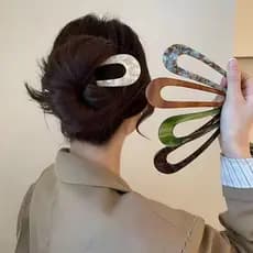 Grampo de Cabelo em Formato U Vintage Estilo Coreano Chinês Acessórios De Cabelo Para Coque Feminino