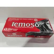 Grampos de Aço Teimoso  para Penteados Profissional n 5 preto 1000 uni