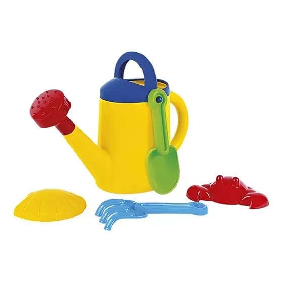 Brinquedo Infantil De Praia Regador Com Acessórios +18 Meses Para Habilidade Criatividade Exploração da Criança Poliplac