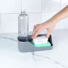 Organizador De Pia Compacto porta detergente sabão e esponja