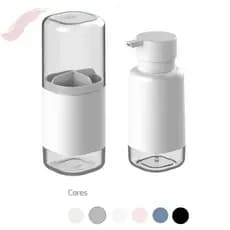 Conjunto De Banheiro Bancada Lavabo 2 Peças - Porta Sabonete Líquido e Porta Escovas de Dente - Envio 24Hs
