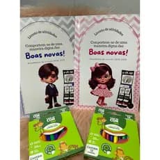 Caderno de atividades Infantil Assembleia 2024-2025 + 12 mini lápis - Livreto- Kit com lápis
