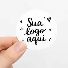 Adesivo personalizado redonda 5x5 -etiquetas para lembrancinhas- adesivo para empresa 5x5 cm