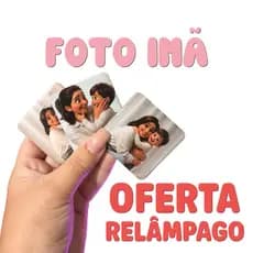 kit 3 Foto imã boton  com foto personalizado