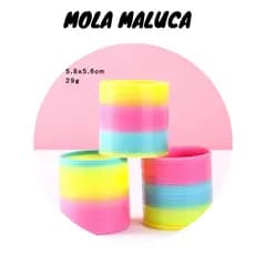 Mola Maluca Colorida  Arco Iris Cores Vibrantes brinquedo nostálgico sensorial