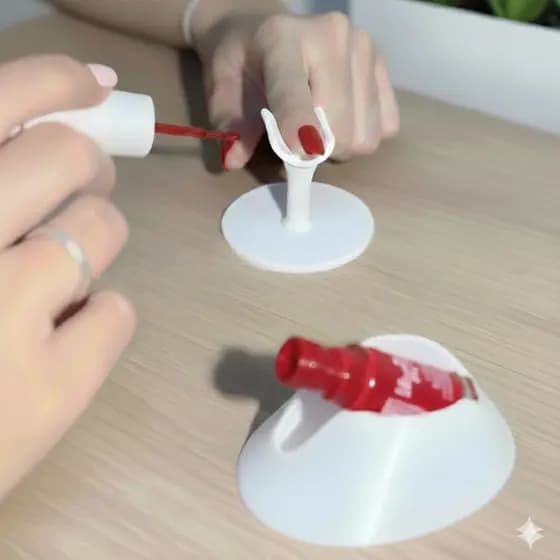 Conjunto Profissional Nails: Apoio de Dedo para Pintura de Unhas + Base Inclinada para Apoio Esmalte