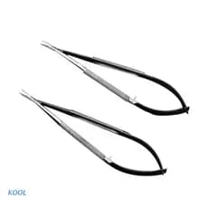 Kool Tesoura Microscópica Forcep Sonda Gancho Espátula 12cm Aço Inoxidável
