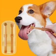 Escova Dentes Cilíndrica KOOL Para Cães E Gatos Cuidados Dentários 360 Graus