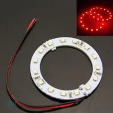 KOOL 2x 12V 60MM 15 LED 3528 chip Eyes Luz Vermelha Para Carro