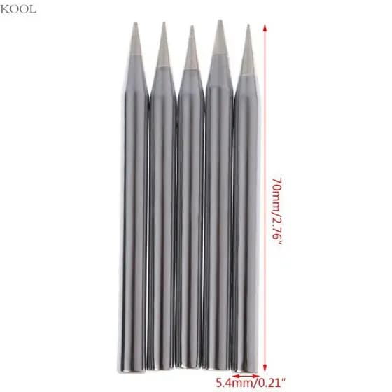 KOOL 5 Pcs 60W Ponta Ferro Solda Chumbo Substituição
