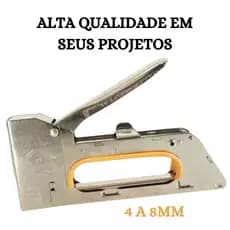 Grampeador Pistola Multifuncional 4 a 8mm Ideal Estofados Tapeçaria Carpintaria Trabalhos Manuais Montagem de Móveis