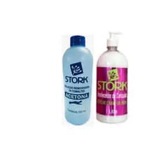 Removedor De Esmalte Stork 500ml+Amolecedor De Cutícula 1l