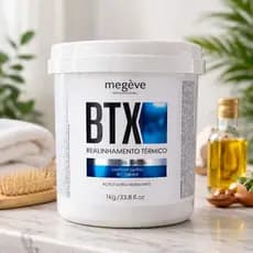 Btx Argan Capilar S/ Formol Realinhamento Térmico Megève 1kg