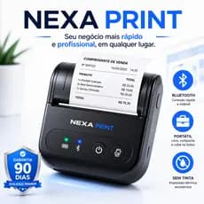 Impressora Térmica Portátil Bluetooth 48mm Mini Recibo Comanda PDV Móvel Bateria Recarregável MO-5812