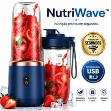 Mini Liquidificador Portátil USB 400ml Recarregável Blender Para Suco Shake Vitamina Academia