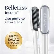 Escova Alisadora Elétrica Bivolt Branca 5 Em 1 Para Cabelo Com Controle De Temperatura Anti Frizz