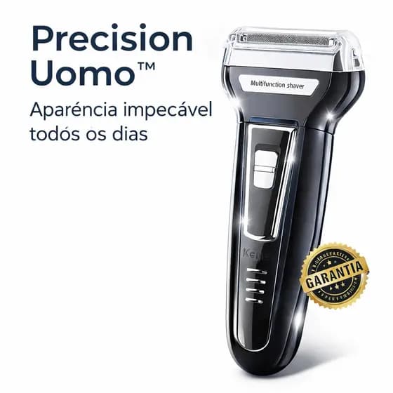 Aparador De Barba 3 Em 1 Recarregável Barbeador Elétrico Sem Fio Bivolt Corpo Nariz