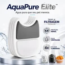 Filtro Repositor Bebedouro Pet Wireless Inox Flow 4 Unidades Carvão Ativado Filtragem Tripla Água Limpa