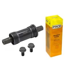 Jogo movimento central 34.7mm rolamentado 122.5mm preto com parafuso