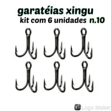 Garateia Black Xingu N° 10 (1,04cm) - cartela com 6 Peças