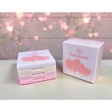 Mini paleta 3 em 1 Pó Compacto, Blush e Iluminador - Toque Especial