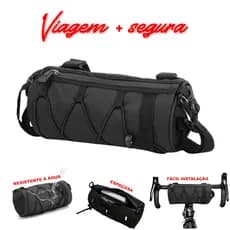 Bolsa Mala Para Bicicleta Guidão Quadro E Selim