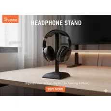 Suporte Universal para Headphone e Headset Gamer minimalista