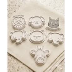 Kit Forma Cortador Modelador Biscoito Bolo Cookie - Coleção Safari & Pets 7 Peças | Cores Sortidas